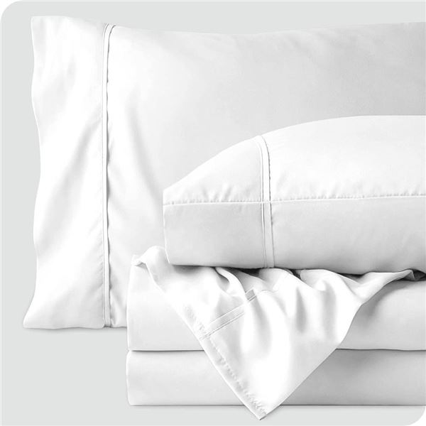 Bare Home Double Brushed Sheet Set, King Bedding