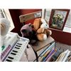 Image 5 : CONTENTS OF CHILDREN'S CORNER (VARIOUS STUFFIES, TOY PIANO, DRUM, XYLOPHONE, BOOKS, STORAGE BASKETS