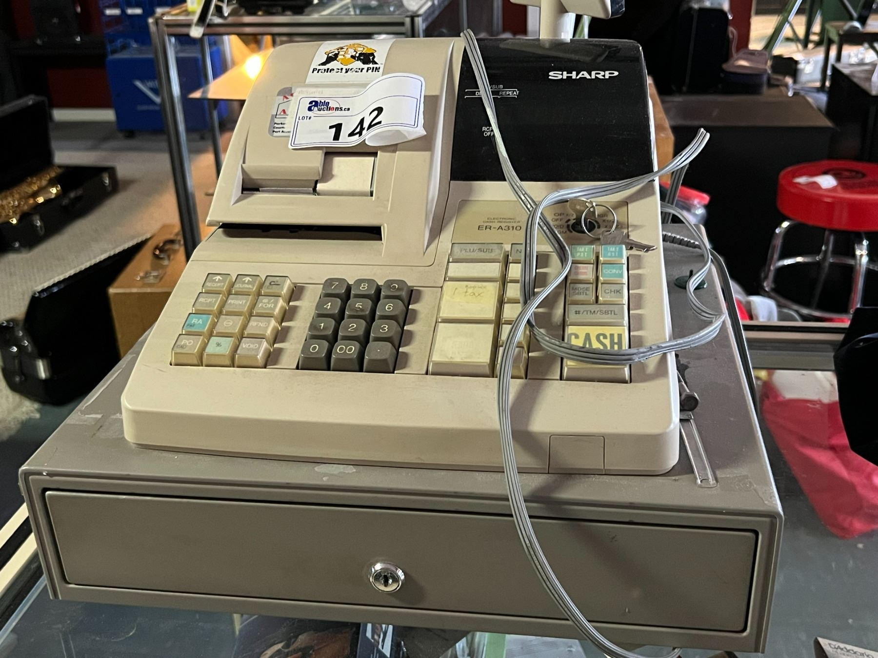 Sharp Register Key SHARP CASH REGISTER WITH KEYS - Able Auctions
