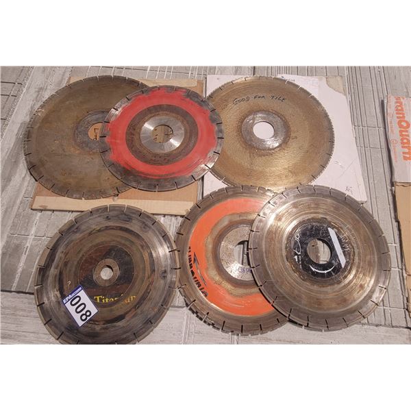 Assorted 14"-16"Diamond blades (used)