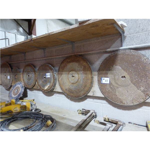 Qty of 14"- 20" assorted marble and granite blades