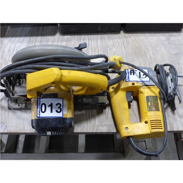 DeWalt skill saw and DeWalt Jigsaw (working)