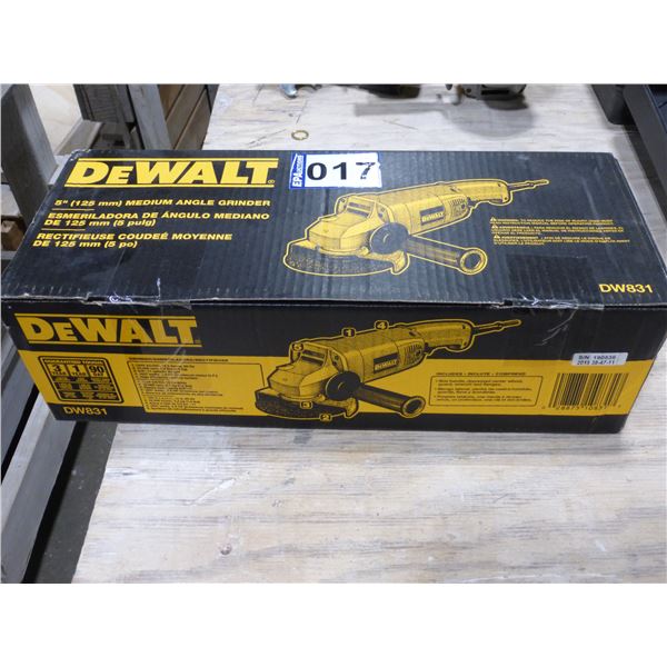 DeWalt Medium angle grinder (new)