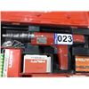 Image 2 : Hilti piston tool c/w automatic cartridge feed, Model DX 350 c/w qty of pins (works)