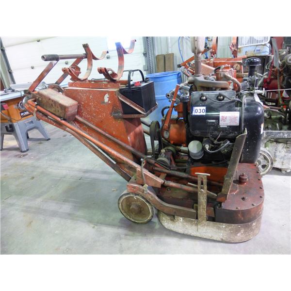 Terrco 4 head, propane, floor grinder, Model PTA S5 1/2 33, # 611903, c/w Wisconsin engine and propa