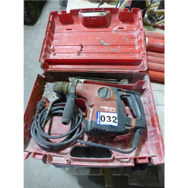 Hilti TE 30-C chipping hammer (working)