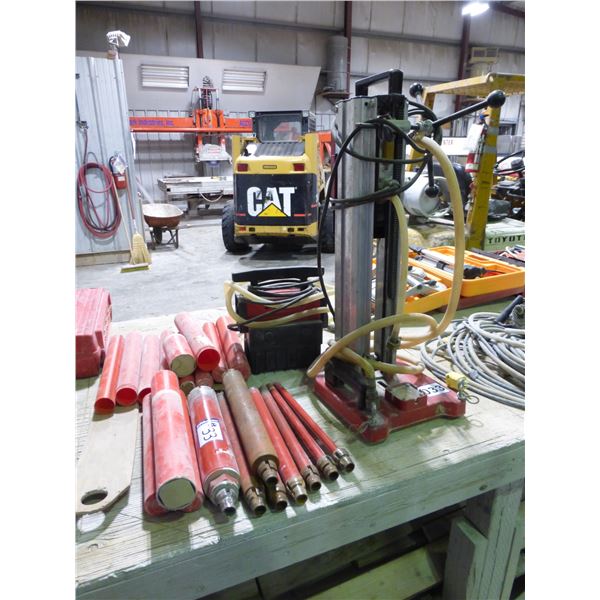 Hilti coring machine c/w coring bits (various sizes)
