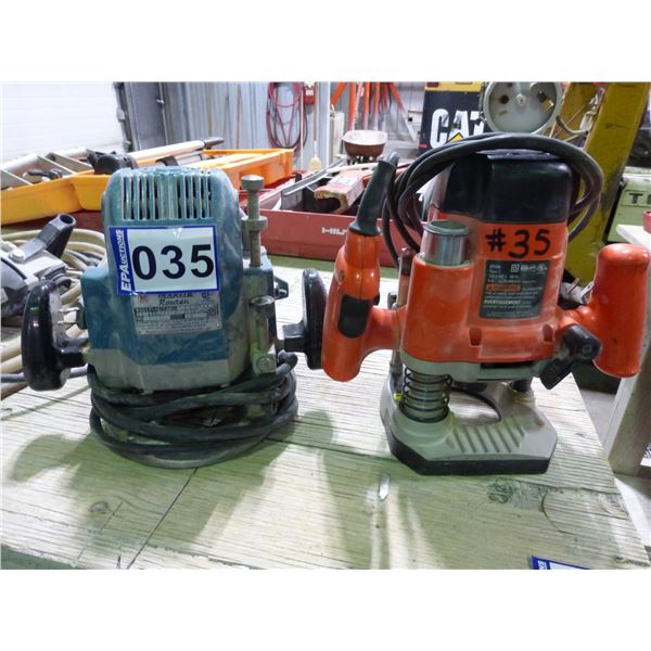 Milwaukee and B&D Routers