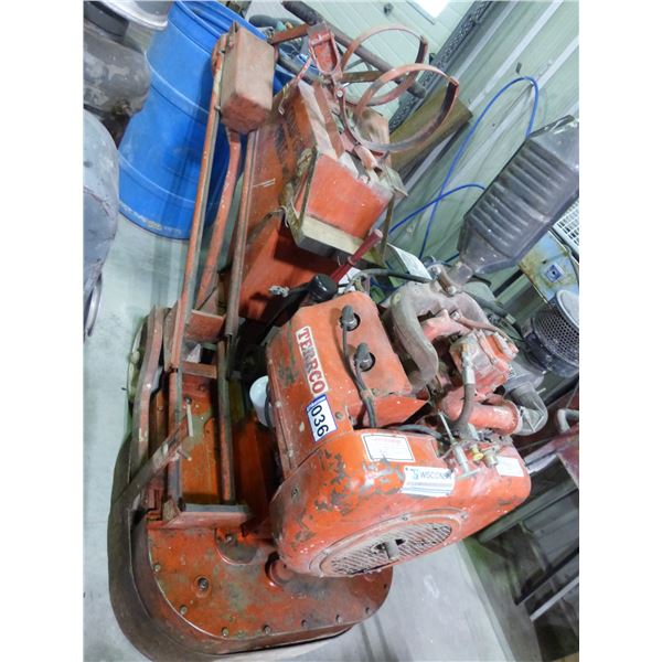 Terrco 4 head, propane, floor grinder, #684453 c/w Wisconsin engine & propane tank (Running)