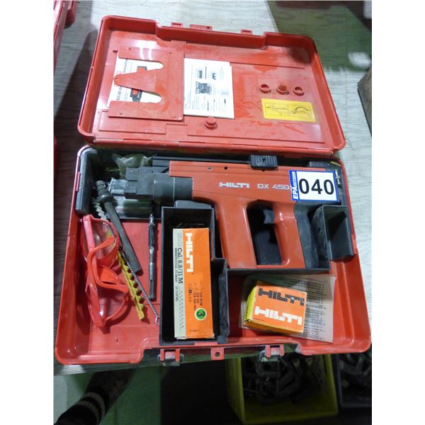 Hilti BX 450, power actuated piston tool c/w magazine cartridges