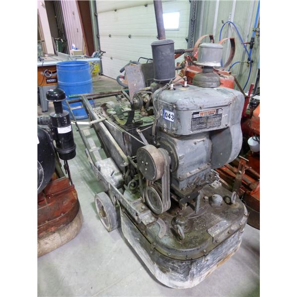 Advance Supermatic 4 head, propane, floor grinder, #3-327636 c/w Wisconsin engine (Not running)
