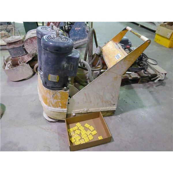 2 head diamond grinder c/w box of yellow diamond stones (working)