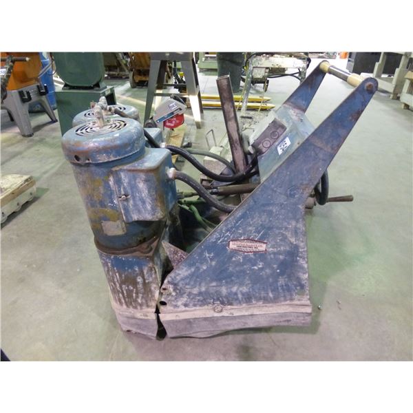 Oztec, 2 head diamond grinder, #182, 1 ph., 220V, 60 Amp (works)