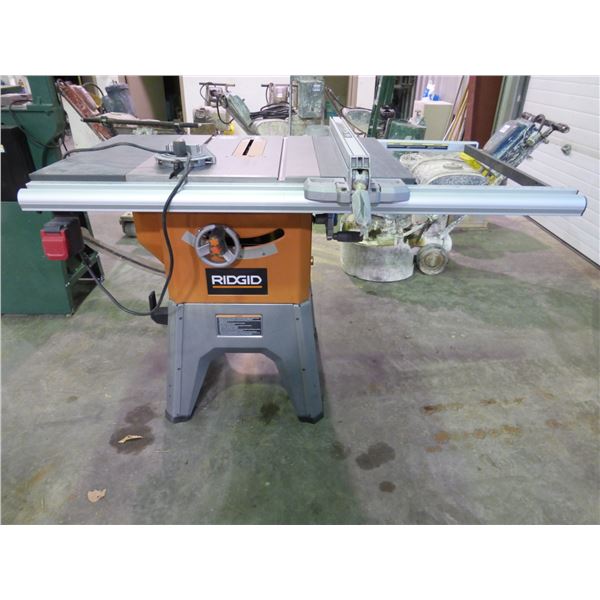 Ridged table saw c/w 10" blade (like new, works)