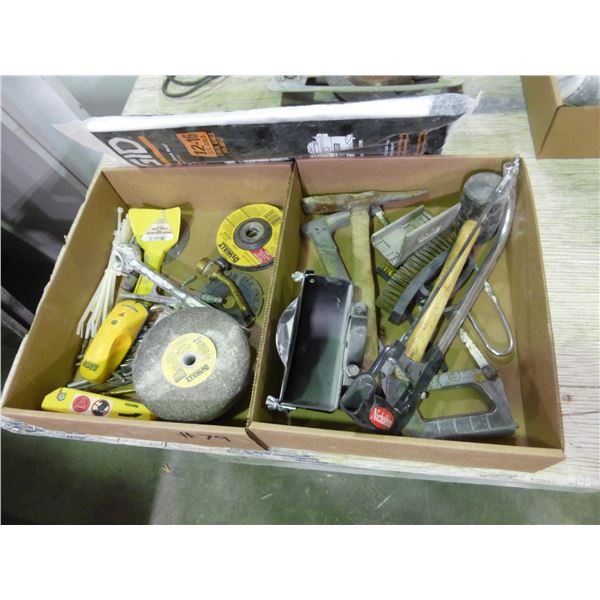 Qty of tools, grinding stone, dust bags and miscellaneous