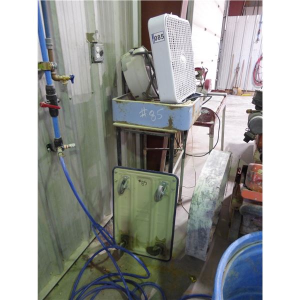 3- fans and floor wheeler