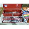 Image 1 : Tool box c/w qty of sockets, wrenches and set of Allen keys