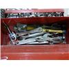 Image 4 : Tool box c/w qty of sockets, wrenches and set of Allen keys