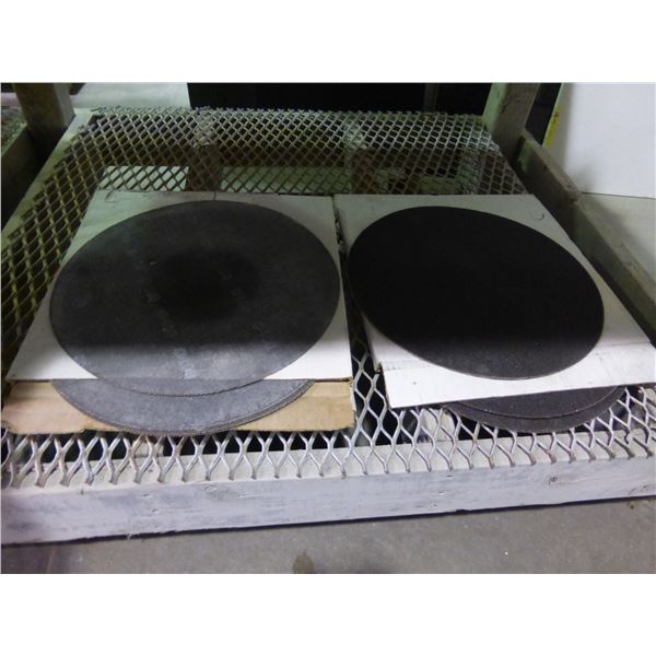 Qty of 16" floor stripping screens