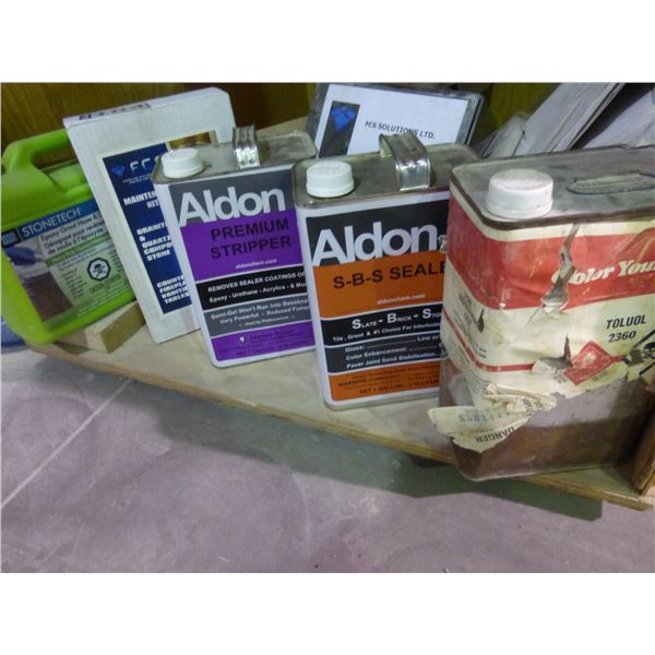 Qty of floor strippers and sealers