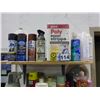 Image 2 : Assortment of spray paints , strippers, waxes, polishers, grease, caulking, oils etc.
