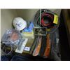 Image 2 : Qty of grouting tools, air hose, windshield wipers, safety hat, drop cloth, grouting trowels and mis