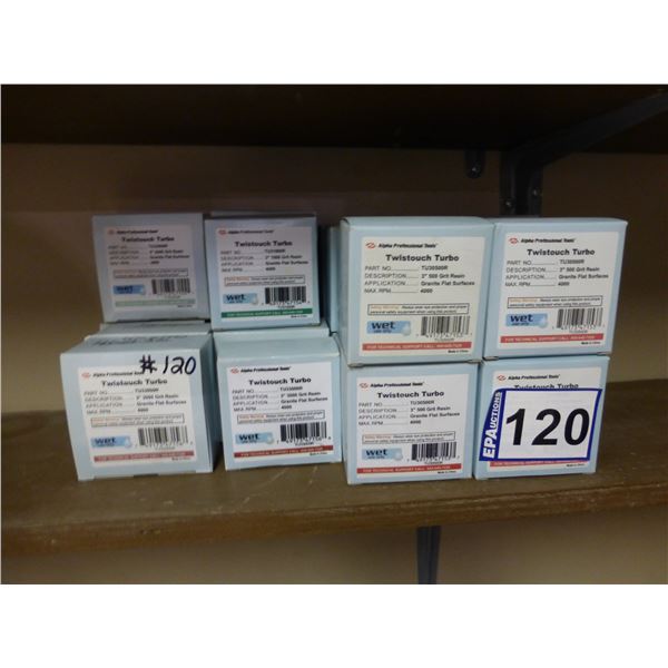 Qty of Twist lock turbo grinding pads