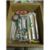 Image 3 : 2- boxes of wrenches, carborundum, assorted., Allen keys, band cutters and Misc.