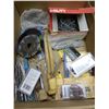Image 4 : 2- boxes of router bits, diamond coring bits, wire brushes, zip ties, vice grip, screwdrivers and Mi