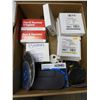 Image 3 : 2- boxes of twist lock turbo backer pads, grinding wheels, 30 Amp plugs and Misc.
