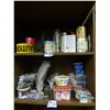 Image 1 : Qty of sealer impregnator, oil and grease stain remover, flash light, "caution" tape, epoxy, screws 