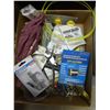Image 2 : 2- boxes of tie wire, air nozzle, porcelain diamond bit, clamps, hose adapters and Misc.