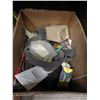 Image 3 : 2- boxes of tie wire, air nozzle, porcelain diamond bit, clamps, hose adapters and Misc.