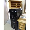 Image 1 : 4 drawer filing cabinet and wooden shelf unit