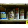 Image 5 : Qty of buffing pads, assortment of waxes, cleaners, paint thinners, paint, grease and rust removers,