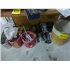 Image 5 : Qty of drill bits, trailer jack, trowels, wire brushes, and Misc.