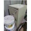 Image 4 : 2 drawer filing cabinet, ice melt, sidewalk salt, tile adhesive, all purpose cleaner, VCT adhesive, 