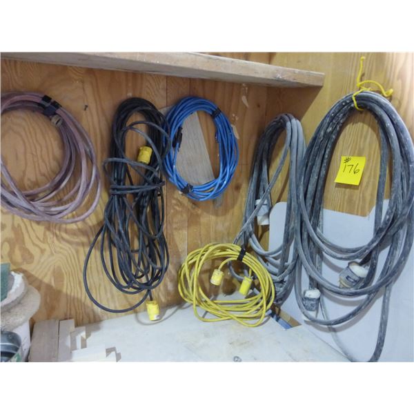 5- power cords and 1- air hose