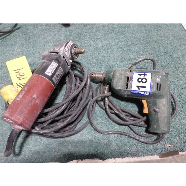 Bosch power drill and Flex wet-stone polisher