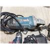 Image 4 : Makita angle grinder, Bosch elec. drill and Bosch battery powered drill c/w charger