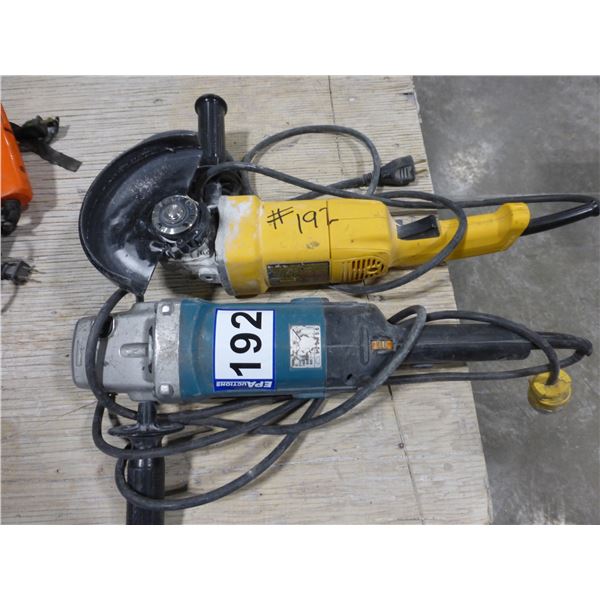 Makita angle grinder and DeWalt DW831 angle grinder