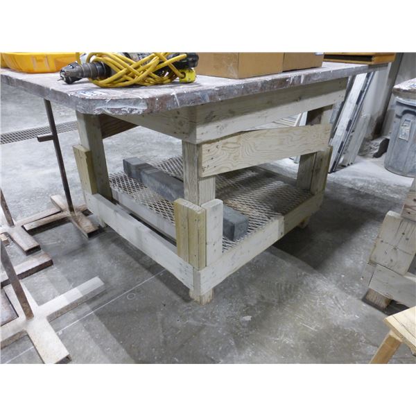 Work table, 46" x 64" x 36"H