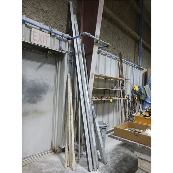 Assorted aluminum straight edges