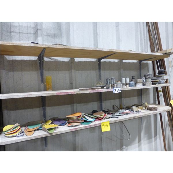 Qty of core bits, polishing pads, backer pads, door wedges, radius grinding wheels, magnetic head an