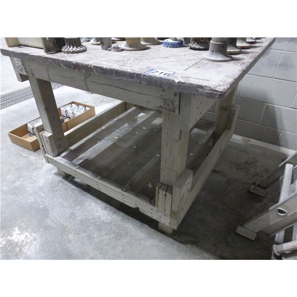Work table, 46" x 48" x 36"H