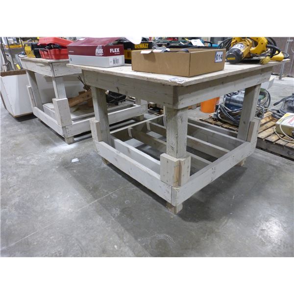 2- Work tables, 48" x 48" x 36"H