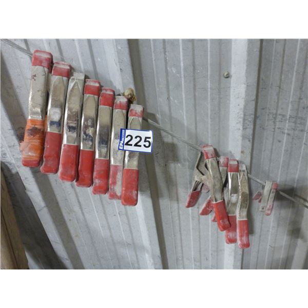 13- Squeeze clamps (various sizes)