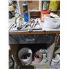 Image 1 : Qty of bolt cutters, pipe wrench, square, torch, crow bar, tape and Misc.