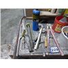 Image 2 : Qty of bolt cutters, pipe wrench, square, torch, crow bar, tape and Misc.