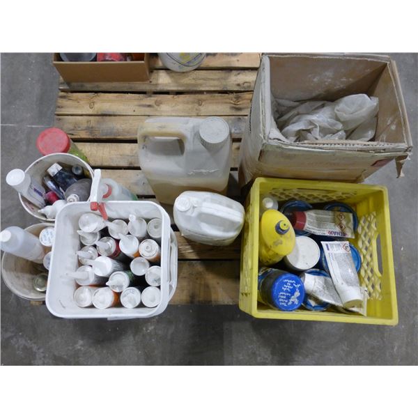 Qty of epoxy, acetone, caulking, epoxy harder, color packs and Misc.